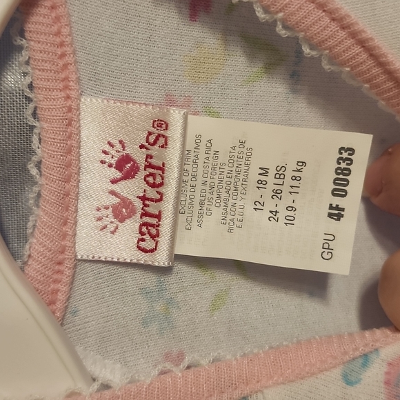 Carter's Little Girl's Footed Pajamas - Picture 2 of 9